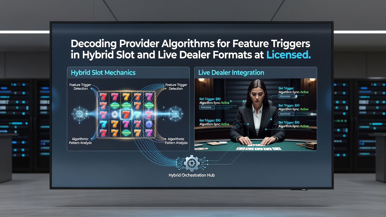 Diagram van feature trigger algoritmes in hybride casinospellen
